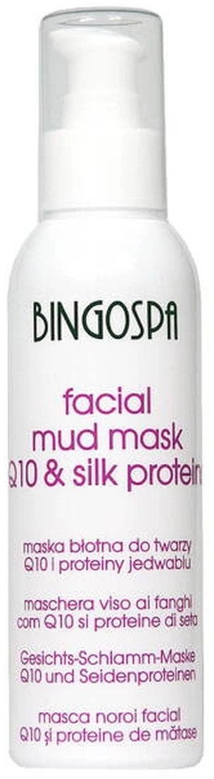 BINGOSPA Maska błotna do twarzy z koenzymem Q10 i proteinami jedwabiu 150g