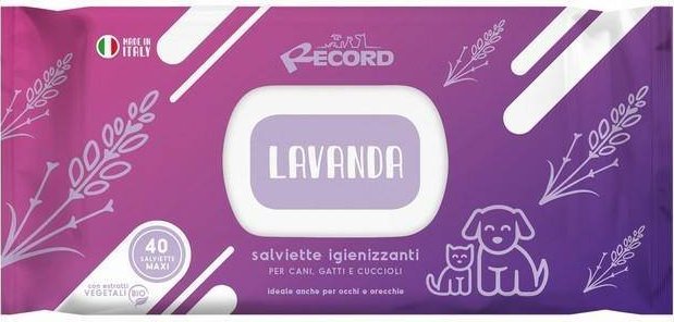 Record Italy RECORD CHUSTECZKI NEW LAWENDA XL 40szt ANTYBAKTERYJNE