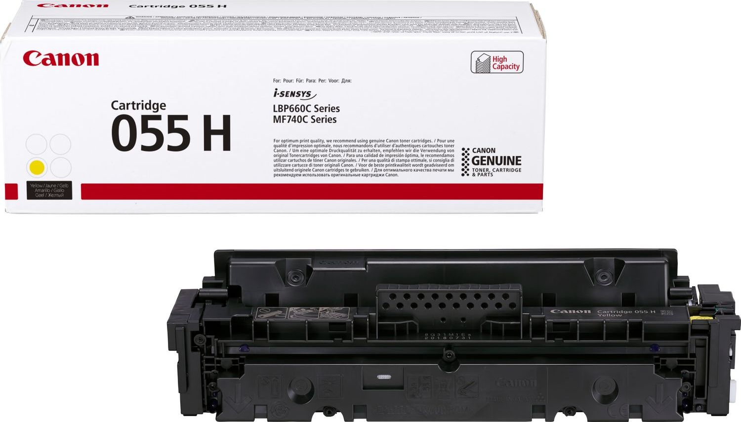 Toner Canon CRG-055H Yellow Original (3017C002)