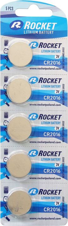 Rocket Bateria CR2016 90mAh 5 szt.