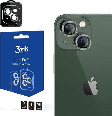 3MK Ochrona na obiektyw aparatu z ramką montażową Lens Protection Pro iPhone 15 6.1" zielony/alpine green