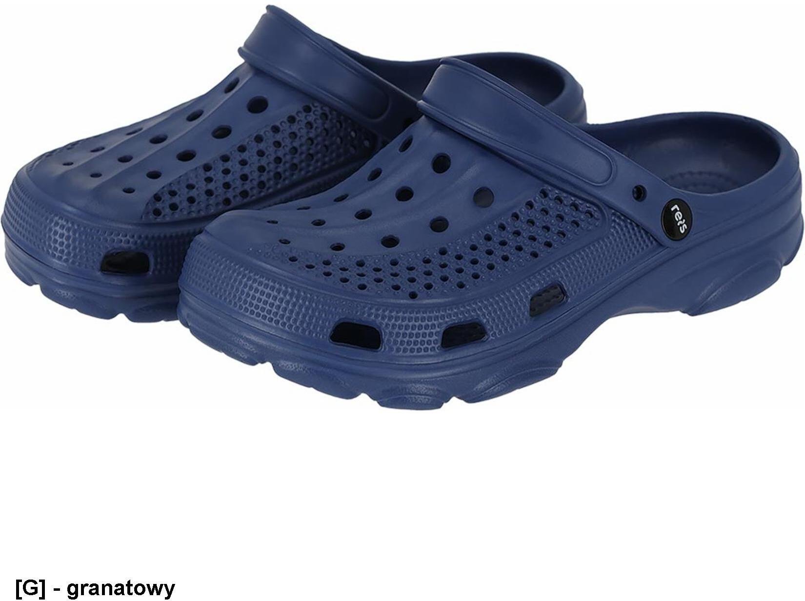 Reis BCTRACE Klapki TRACE tworzywo EVA wsuwane pasek dwufunkcyjny przekładany na piętę wyprofilowana podeszwa komfort użytkowania - granatowy 37