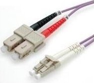 Roline ROLINE LWL- Cable 50/125µm OM4, LC/SC, violet 5m (21.15.8765)