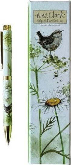 Długopis w pudełku Strzyżyk i stokrotki