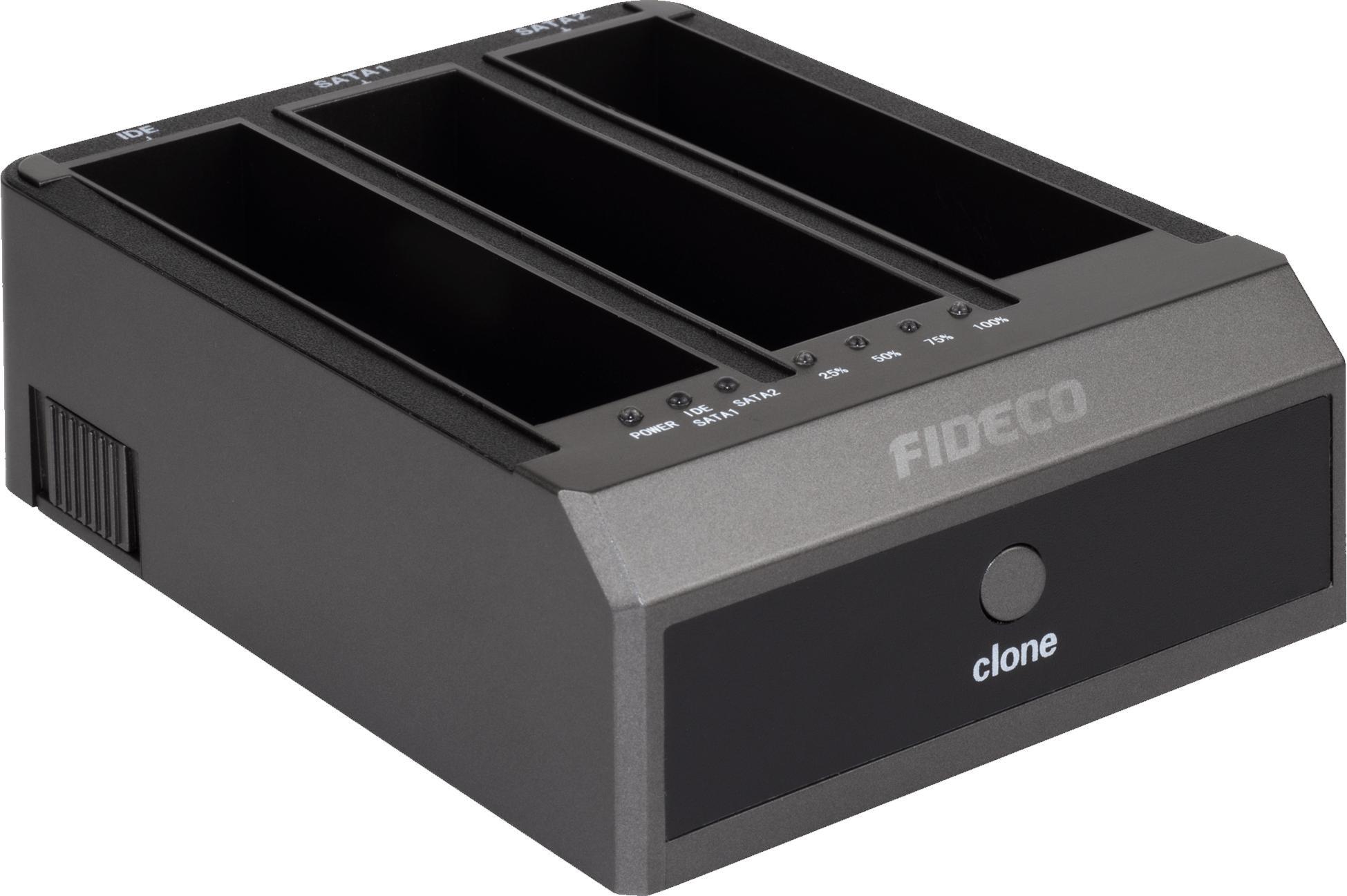 Stacja dokująca Fideco Klonująca Dysków IDE SATA HDD SSD