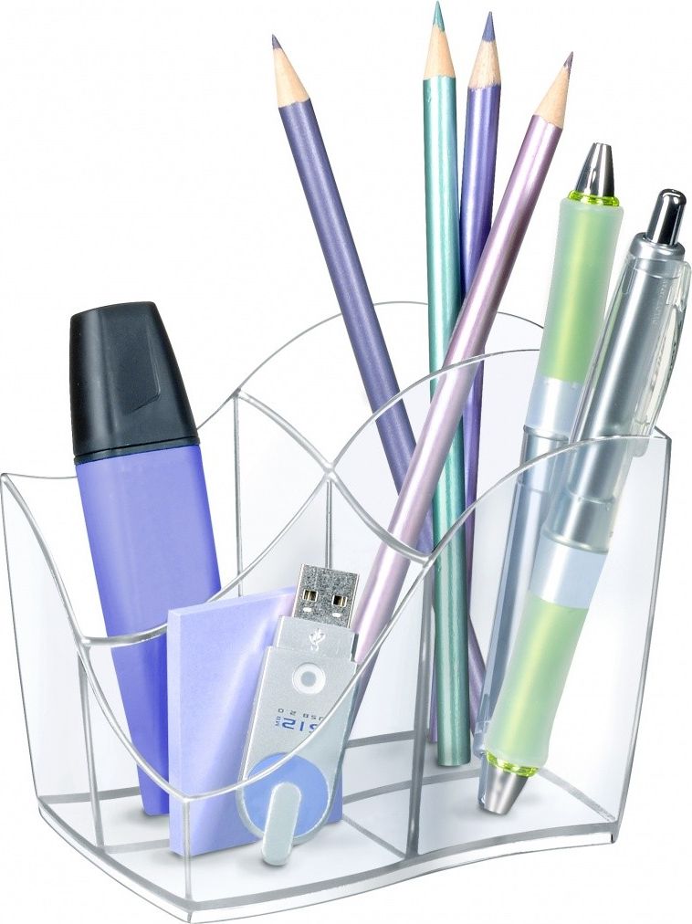 CEP Przybornik na biurko CEP Ellypse, przeźroczysty