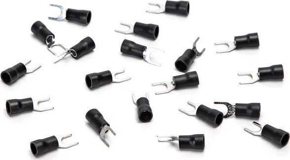 Aigostar Preizolowane zaciski tłoczone na zimno SV5.5-6 20 szt., czarne Preizolowane zaciski tłoczone na zimno SV5.5-6 20 szt., czarne