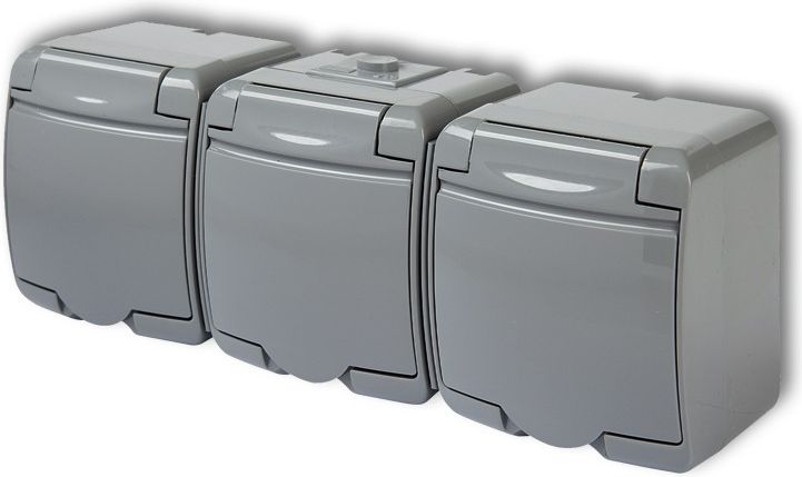 Karlik Gniazdo potrójne Junior z/u popielaty (10GHE-3)