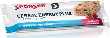 Sponser Baton energetyczny SPONSER CEREAL ENERGY BAR truskawkowy (pudełko 20szt x 40g) (NEW)