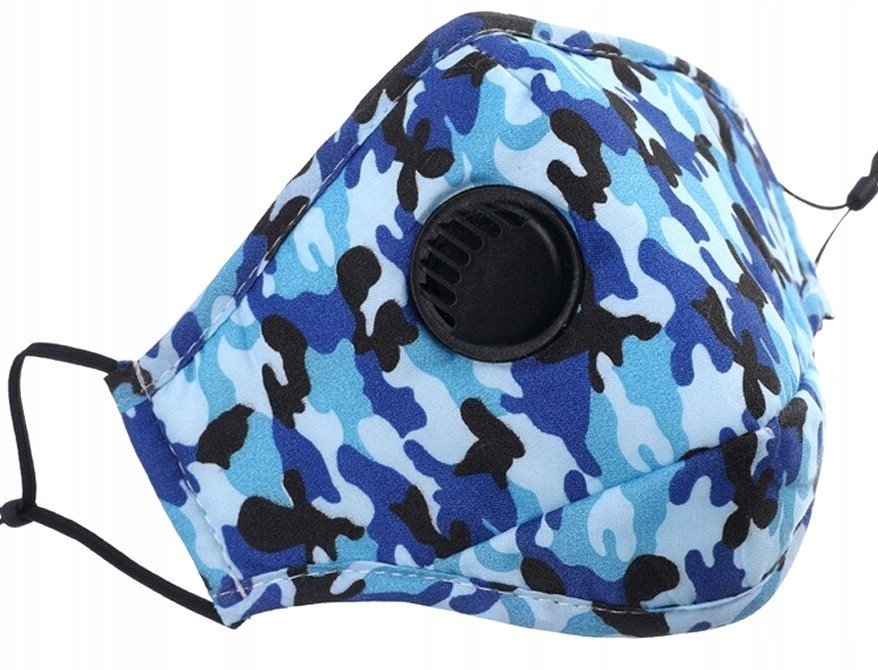 KOMPLET Maska MORO + 3x FILTR HEPA PM2.5 WĘGIEL