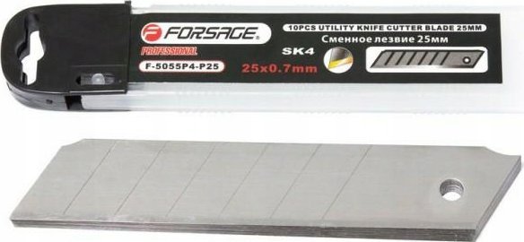 Forsage Zestaw wymiennych ostrzy 25mm, 10el.