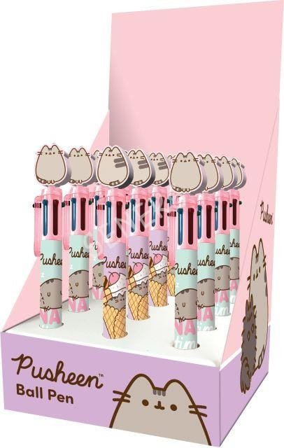 Długopis 6-kolorowy, automatyczny display 12 sztuk PUSHEEN