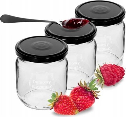 Browin Słoiki na przetwory z zakrętkami 3 szt 425 ml