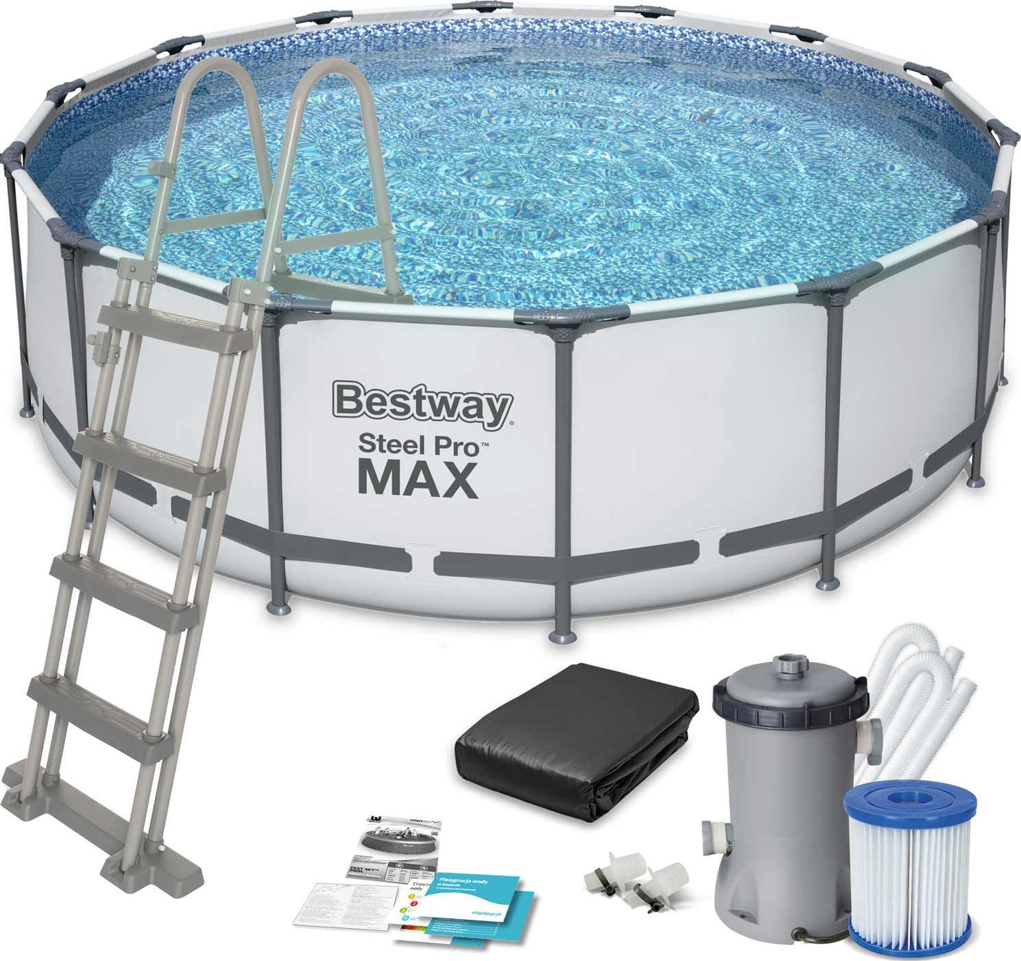 Bestway Basen stelażowy Steel Pro Max 427cm 12w1 (5612X)