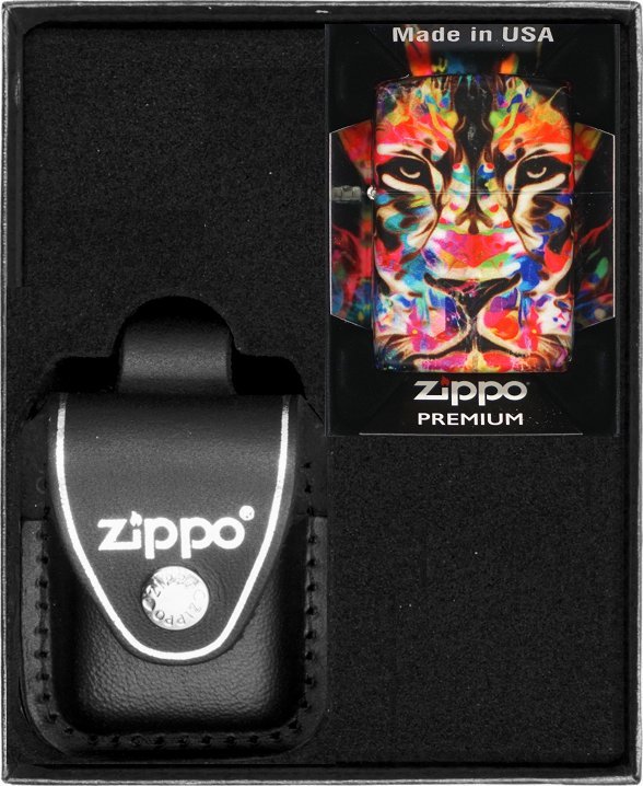 Zestaw ZIPPO Zapalniczka LION DESIGN Prezentowy No3