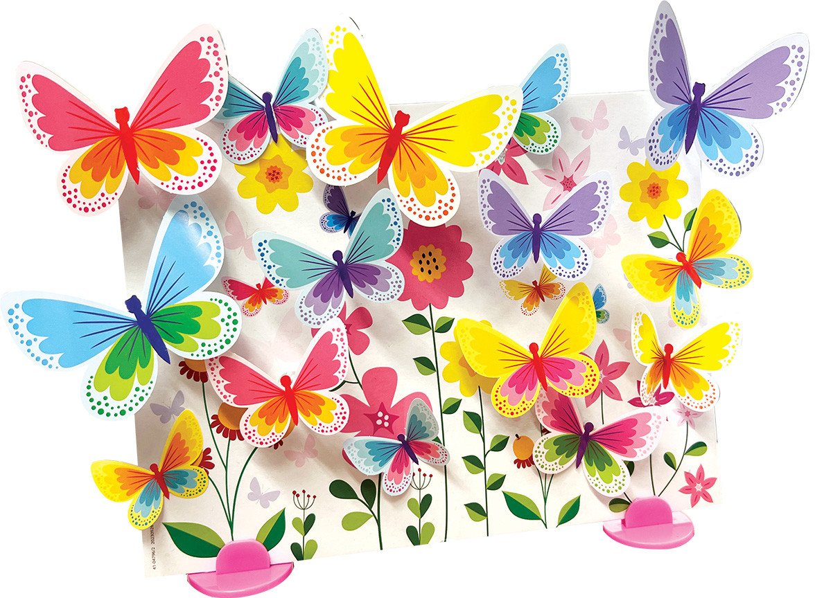 KidzMaker Świecące Płótno z Motylami 3D