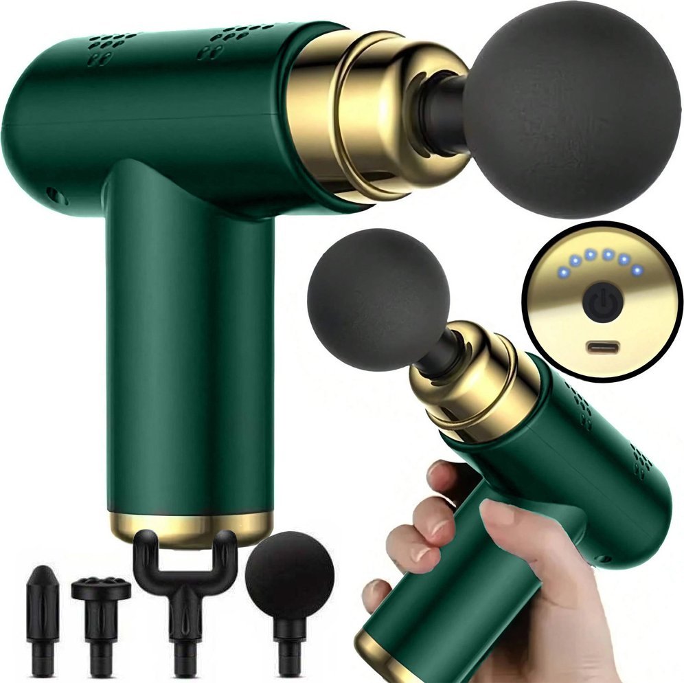 Verk Mini pistolet do masażu ciała mocny masażer massage gun przenośny Mini pistolet do masa?u cia?a mi??ni mocny masa?er massage gun przeno?ny