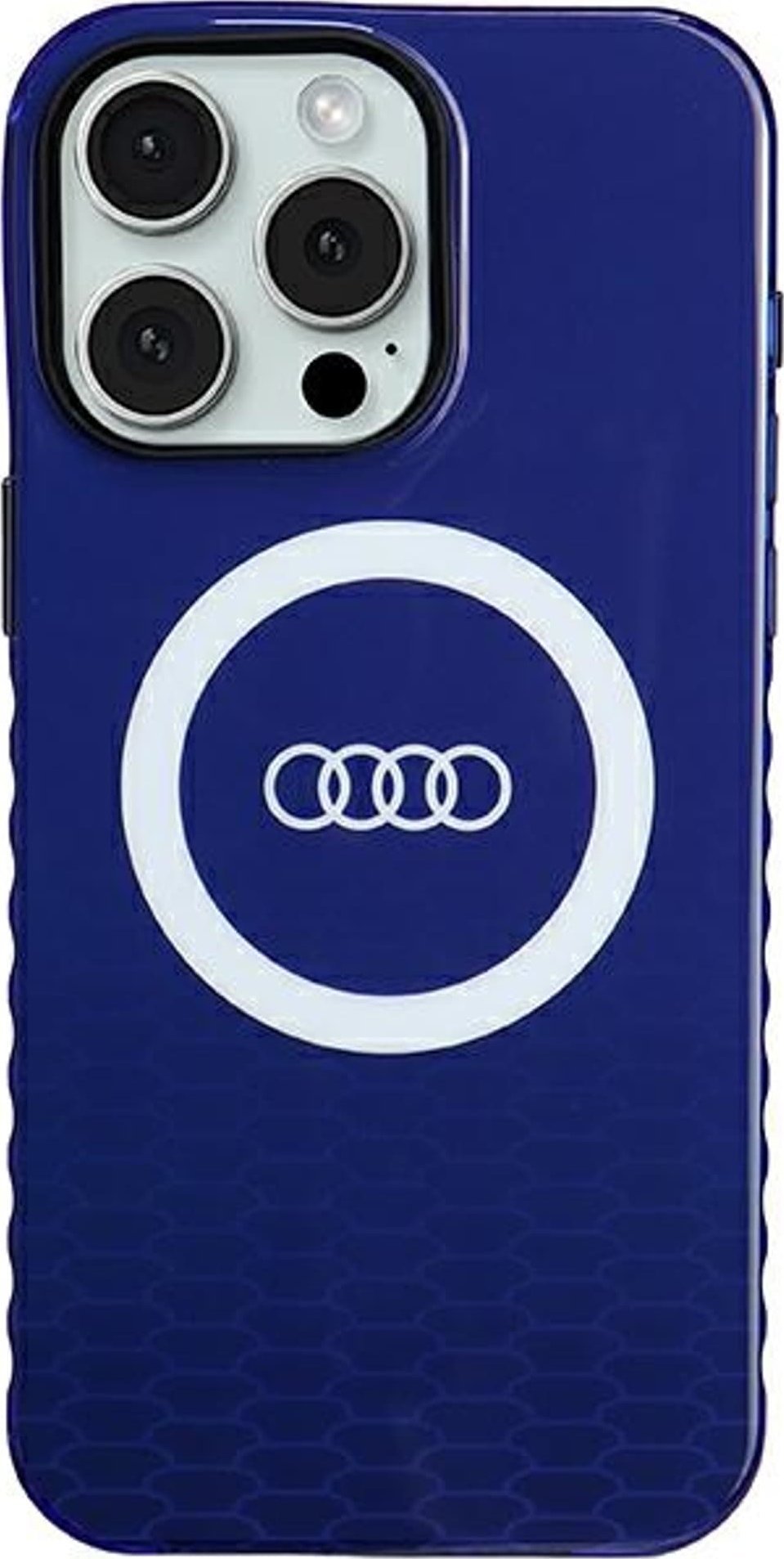 Audi Audi IML Big Logo MagSafe Case iPhone 15 Pro Max 6.7" niebieski/navy blue hardcase AU-IMLMIP15PM-Q5/D2-BE