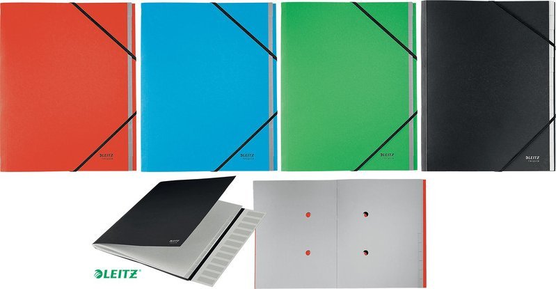 Leitz Teczka A4 z 12 przegr�dkam zielona