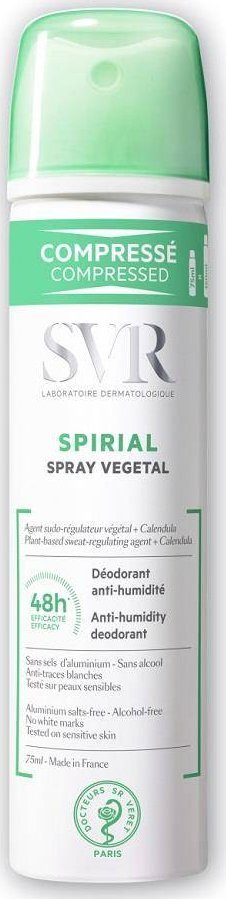 SVR Spirial Spray Vegetal Dezodorant regulujący potliwość, 75 ml