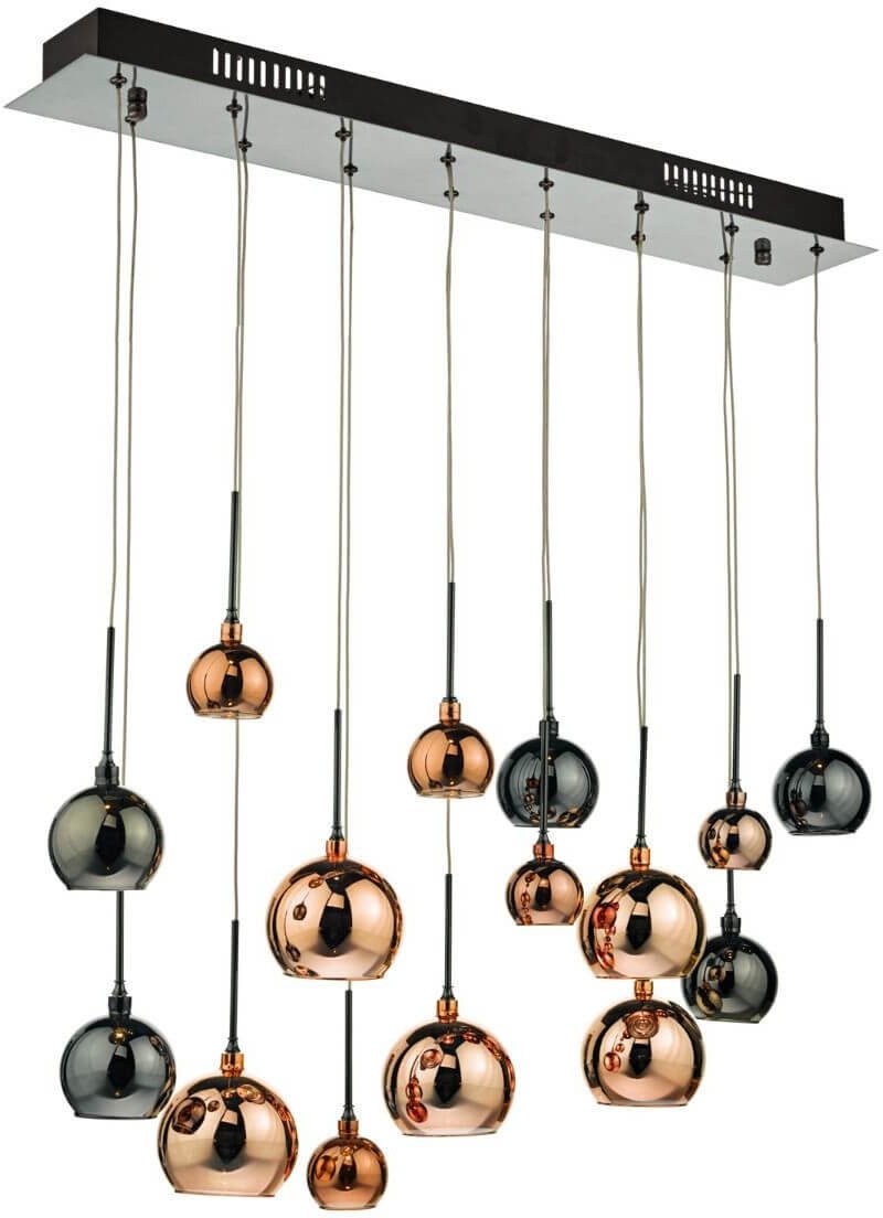 Jadalniana lampa wisząca Aurelia AUR6264 Dar Lighting chrom czarny brąz