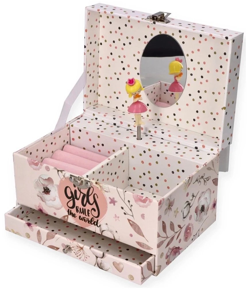 Pozytywka " Girls rule" - szkatułka na skarby