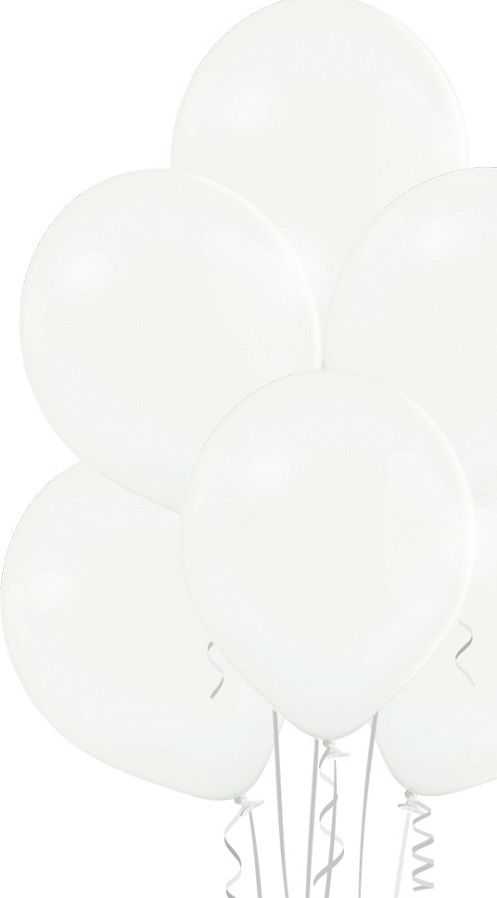 Belball Balony pastelowe Białe, B105, 30 cm, 100 szt.