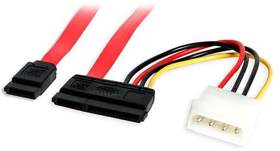 StarTech SATA18POW kabel SATA 0,457 m SATA 7-pin + Molex (4-pin) Czerwony