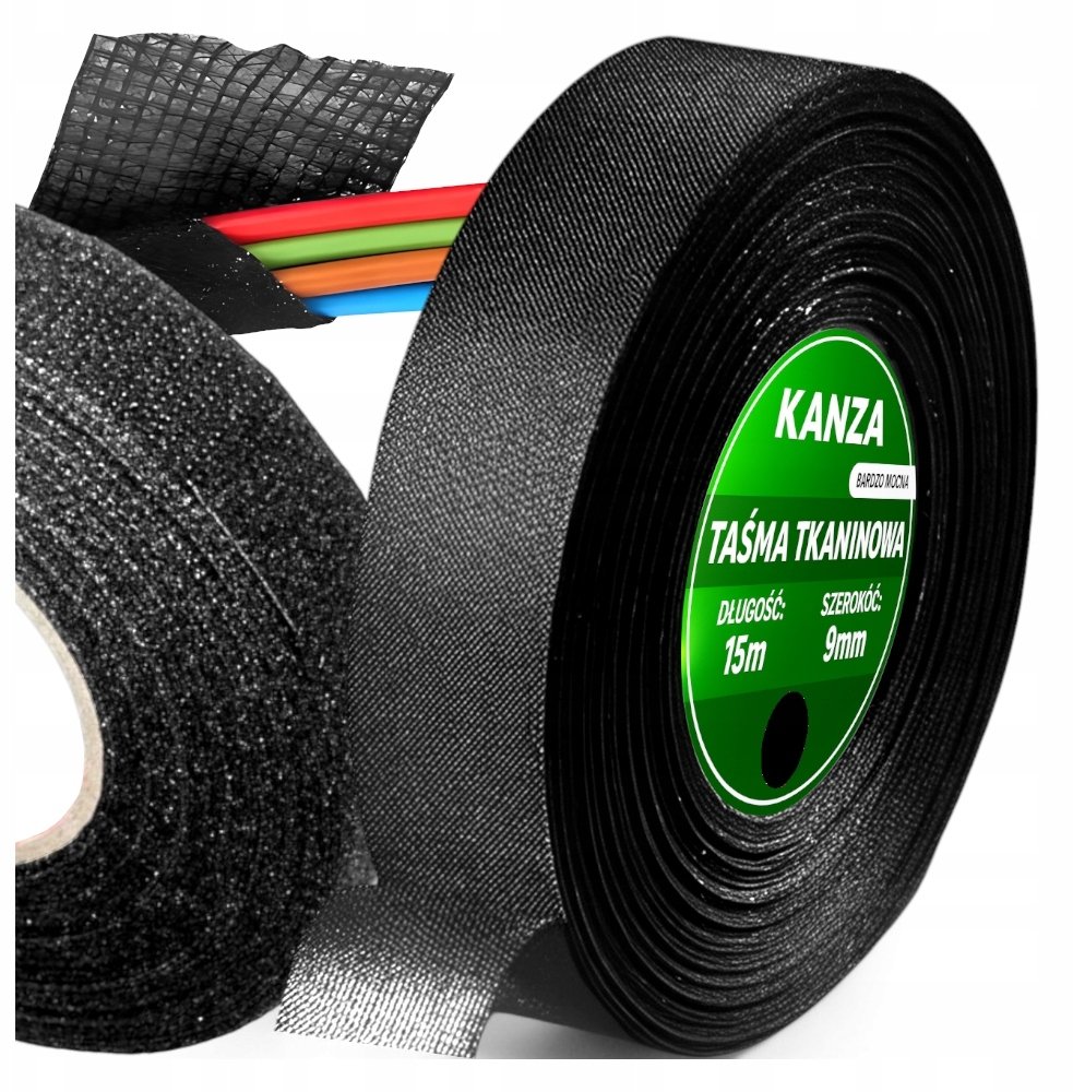 TAŚMA IZOLACYJNA PARCIANA DO KABLI 25M KANZA