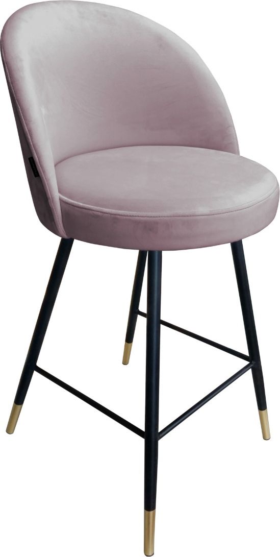 Atos Hoker TANEW VELVET GOLD jasno różowy na czarnych nogach ATOS