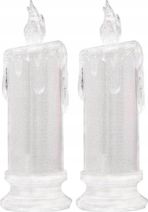 Christmas Gifts ŚWIECA DEKORACYJNA 5x11CM ZDOBIONA LED