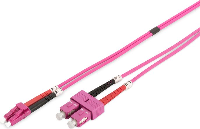 Digitus Patchcord Światłowodowy LC -> SC OM4, 2m (DK-2532-02-4)