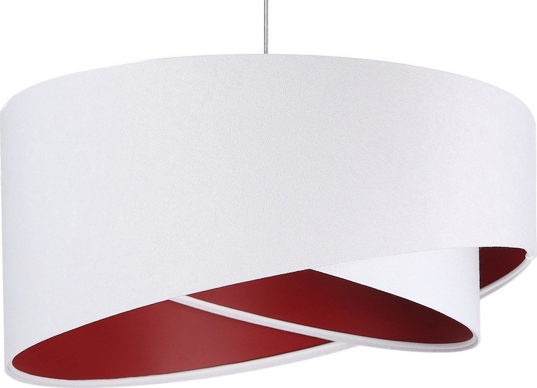 Lampa wisząca BPS KONCEPT Lampa wisząca GEMSTONE WHITE biała/burgundowa