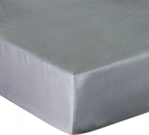 Darymex Prześcieradło satynowe z gumką 180x200 kolor szary