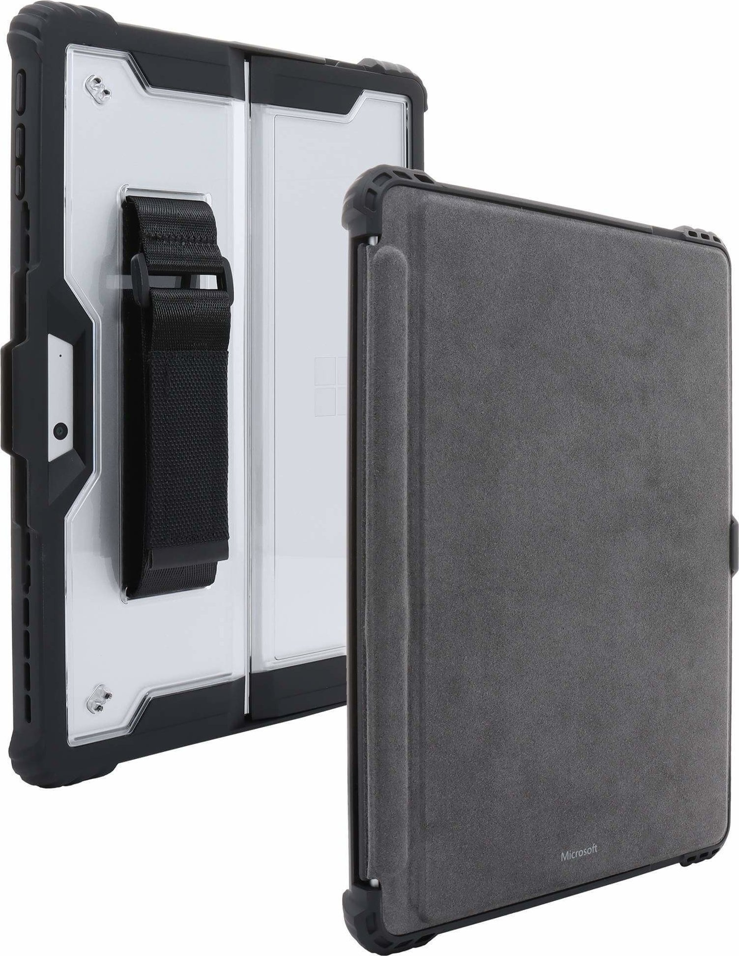 Etui na tablet JT Berlin JT Berlin Handstrap Case für Surface Pro 9/10/11 schwarz/transparent