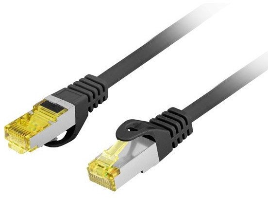 PATCHCORD KAT.6A S/FTP LSZH CU 10M CZARNY FLUKE PASSED LANBERG