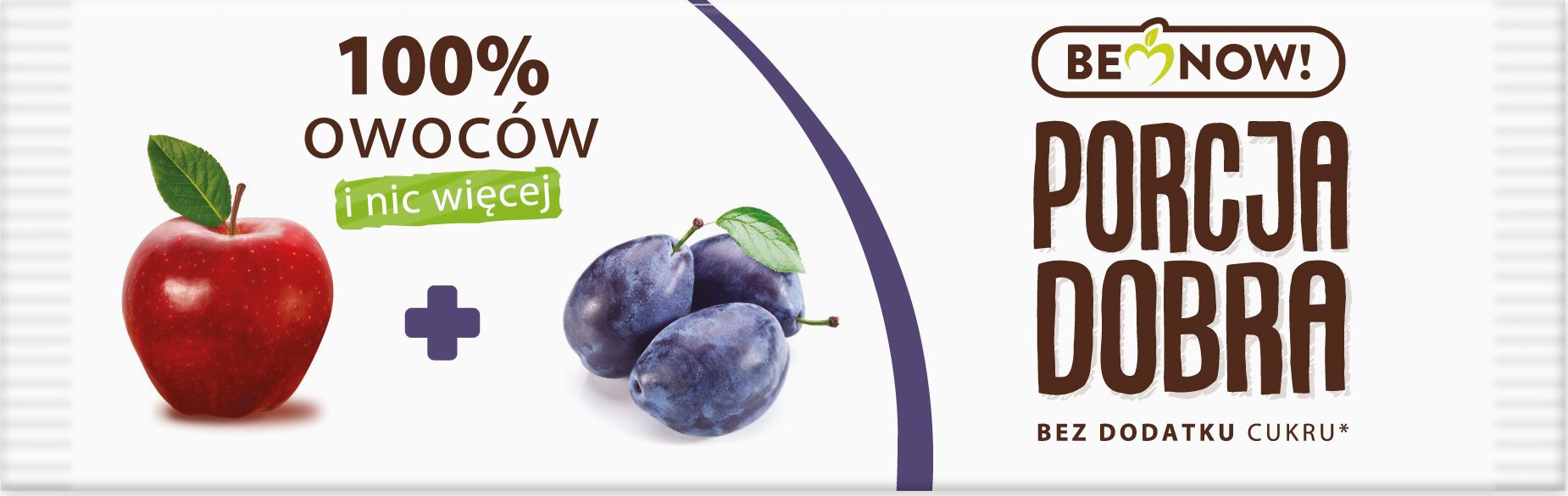 Porcja Dobra Porcja Dobra Przekąska jabłkowo - śliwkowa - 16 g