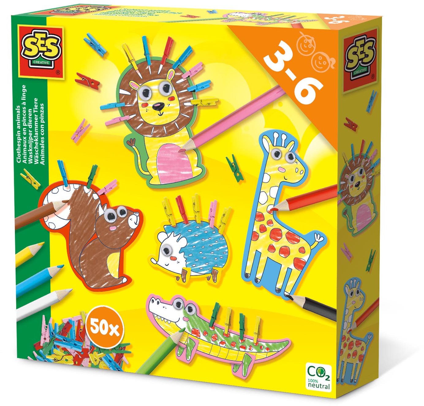 *****SES Zwierzątka kolor/ozdab.spinaczami 14631