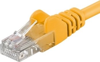 PremiumCord PREMIUMCORD Patch kabel UTP RJ45-RJ45 cat5e 1.5m žlutá