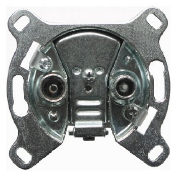 Hager Gniazdo antenowe podwójne końcowe RTV mechanizm - 53455011