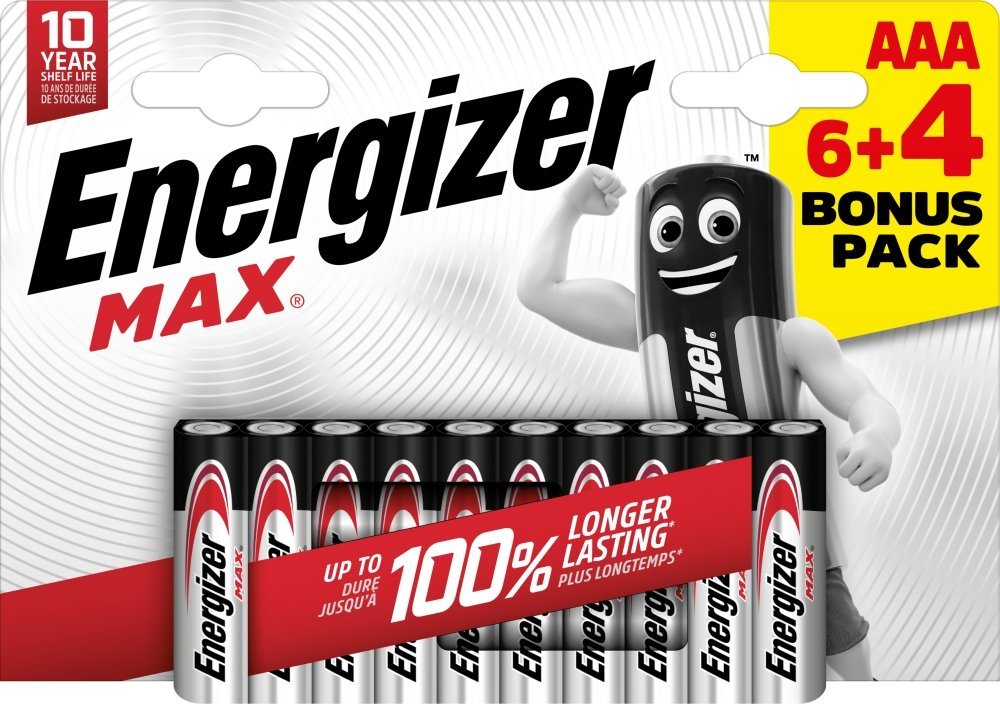 Energizer LR03/10 Max AAA 6+4