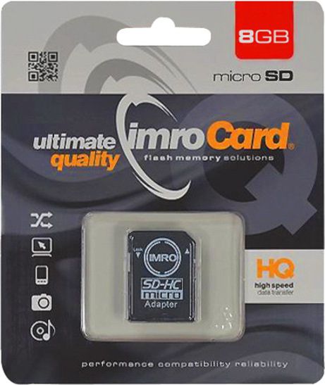 Karta Imro MicroSDHC 8 GB Class 4 (T_0004028)