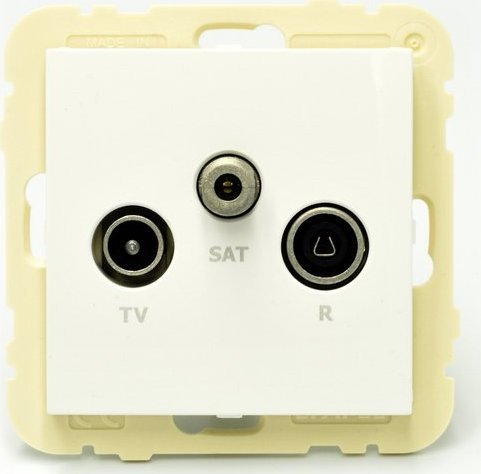 Efapel EFAPEL LOGUS90 GNIAZDO ANTENOWE KOŃCOWE SATELITARNE BIAŁY 90543 KWBR