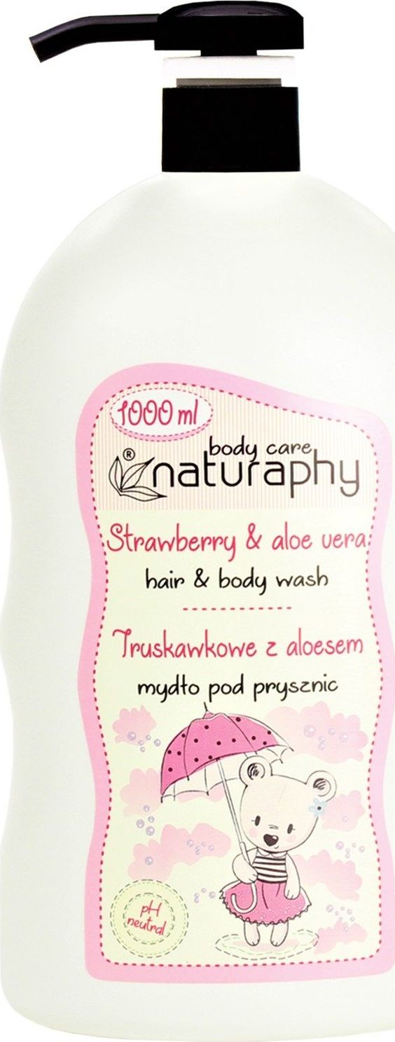 BluxCosmetics Mydło pod prysznic truskawkowe z aloesem 1L