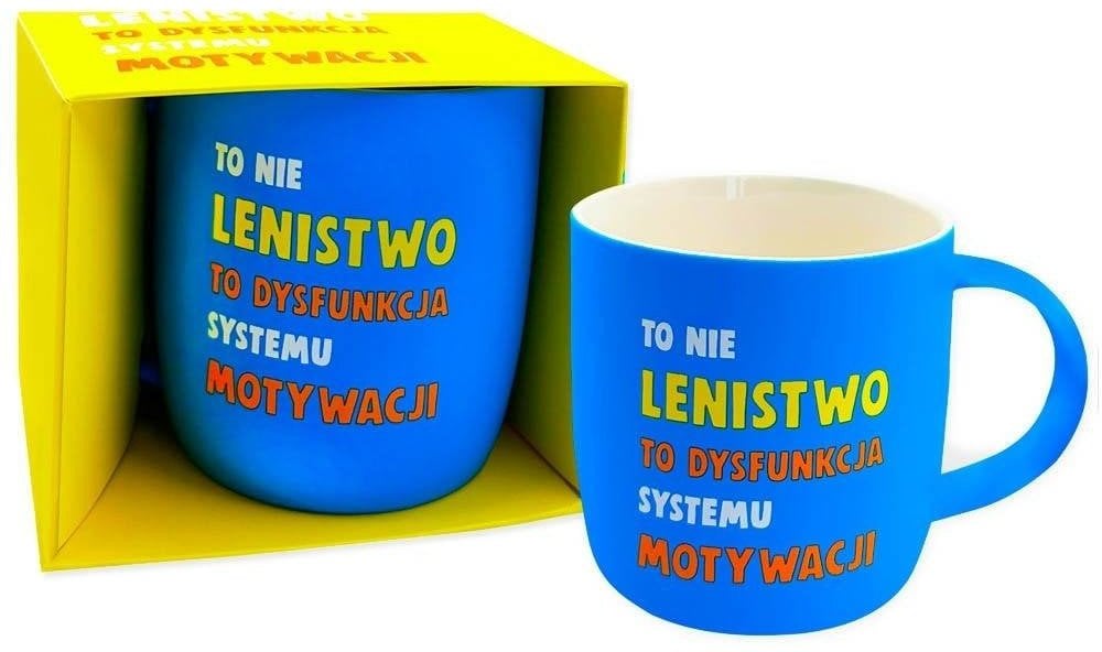 KUKARTKA Kubek neonowy Lenistwo