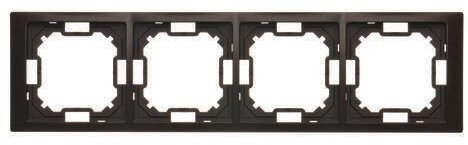 Simon Basic Ramka 4-krotna Neos IP20 czarny mat BMRC4/49