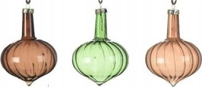 Kaemingk Bombka choinkowa szklana cebula 8 cm