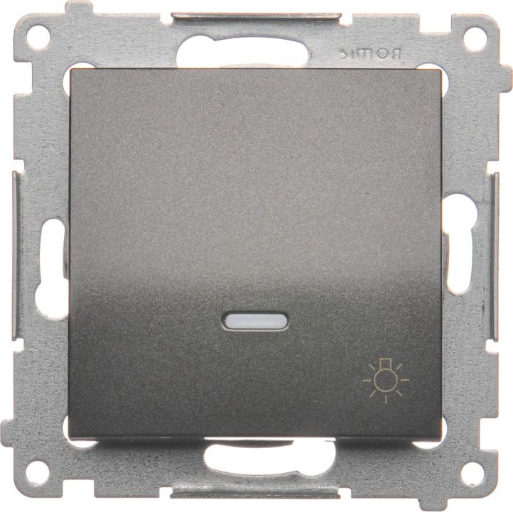 Kontakt-Simon Przycisk światło podświetlany antracyt - DS1L.01/48