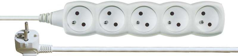 Emos Przedłużacz 5-gniazd z/u 3m /H05VV-F 3G1/ biały (P0513)