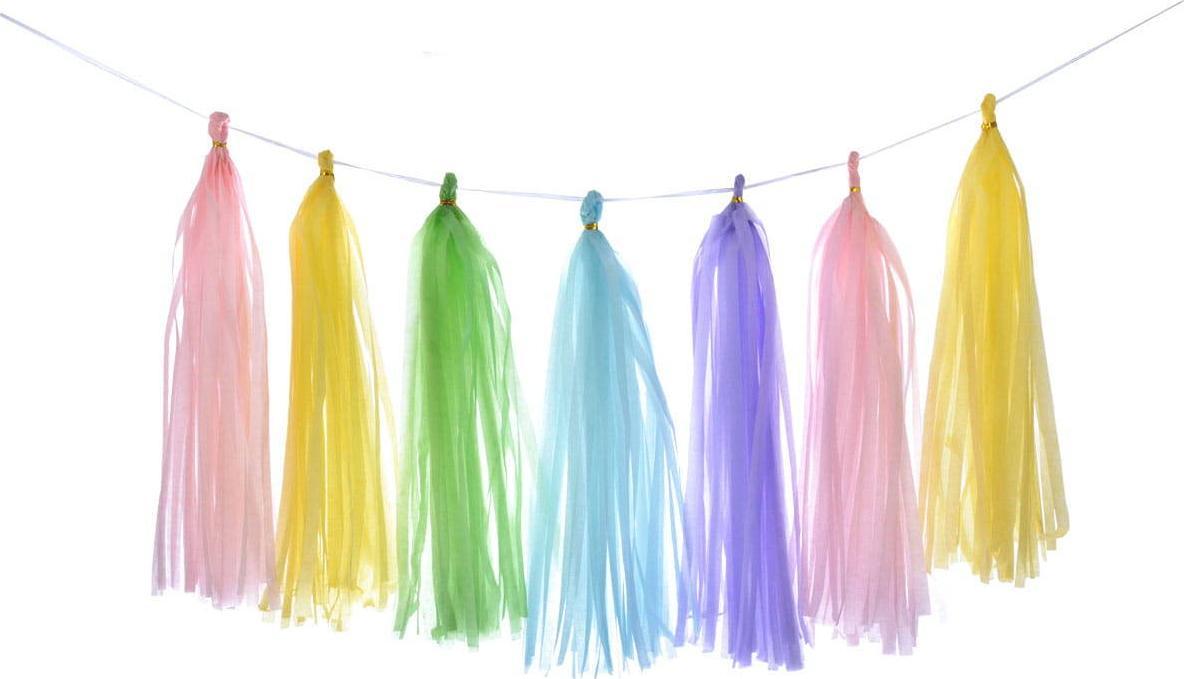 GoDan Girlanda papierowa frędzle kolorowe one size